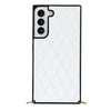 Caeleste Luxury Leather Galaxy Case with Crossbody Lanyard White
