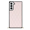 Caeleste Luxury Leather Galaxy Case with Crossbody Lanyard Pink