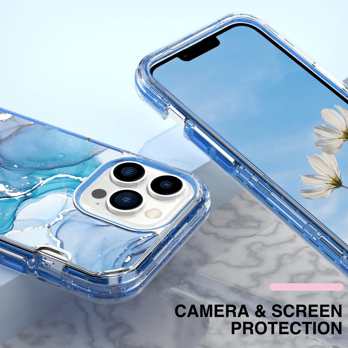Castra Marble Pattern Soft Silicone iPhone Case