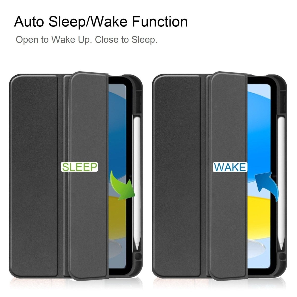 Celsa Tri-Fold iPad Case With Pencil Holder