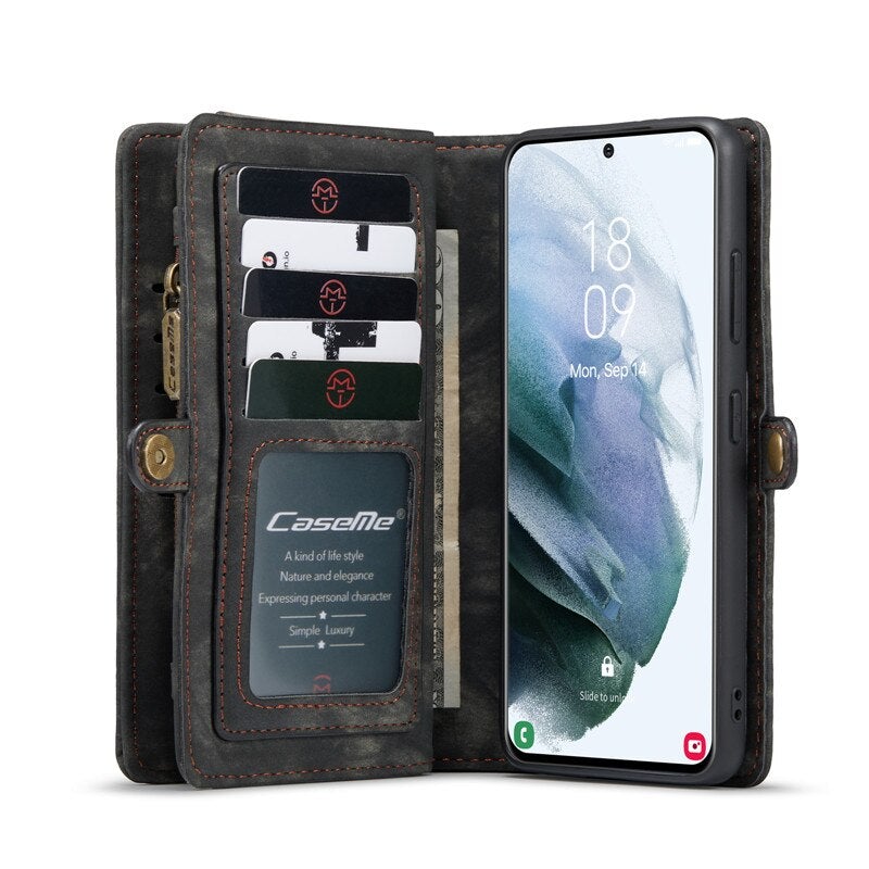 Circa Leather Flip Wallet Galaxy Case