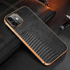 Contra Luxury Genuine Leather iPhone Case Black