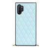 Cor Luxury Leather Galaxy Note Case with Crossbody Lanyard Blue