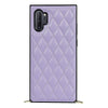 Cor Luxury Leather Galaxy Note Case with Crossbody Lanyard Purple