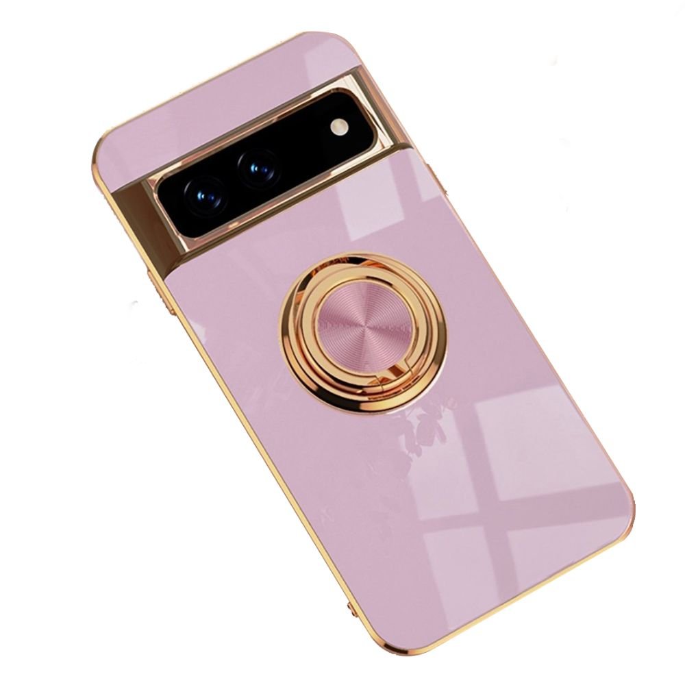 Dirigo Silicone Case For Google Pixel With Magnetic Ring Kickstand Light Purple
