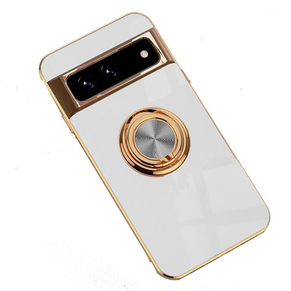 Dirigo Silicone Case For Google Pixel With Magnetic Ring Kickstand White