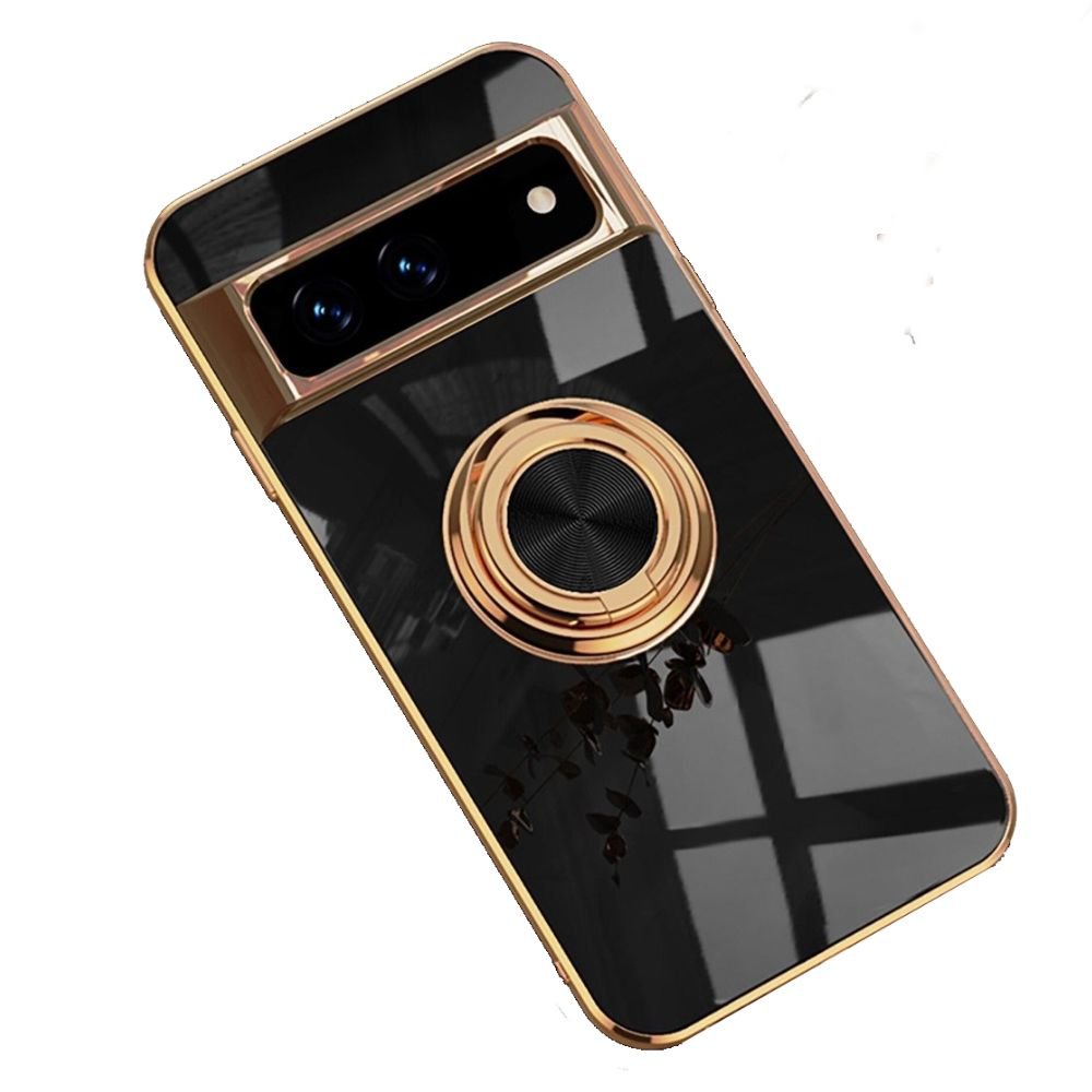 Dirigo Silicone Case For Google Pixel With Magnetic Ring Kickstand Black
