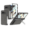 Doli Leather Case for Google Pixel Fold With Tempered Glass Grey Google Pixel Fold