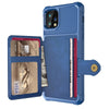 Echo Luxury Leather Wallet iPhone Case For 6, 7 & 8 Series Blue