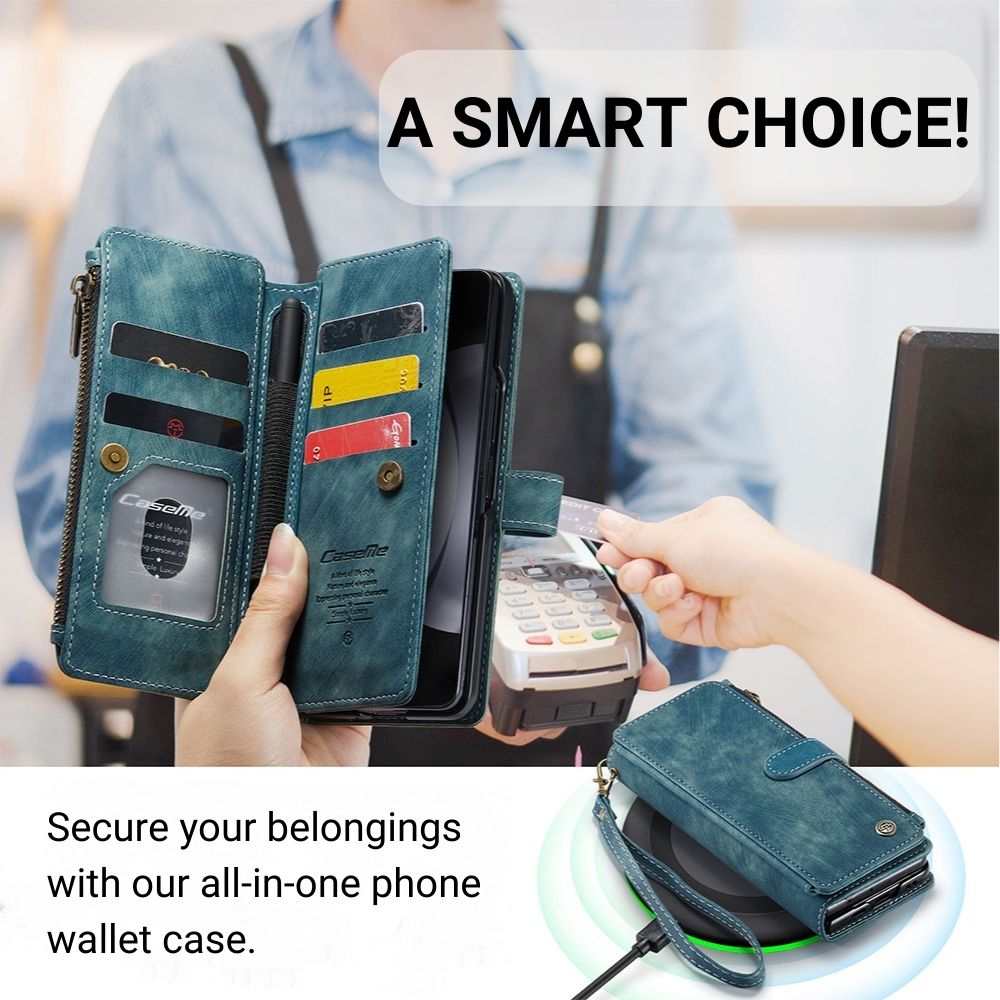 Eligo Leather Wallet Case for Galaxy Z Fold With Pen Slot