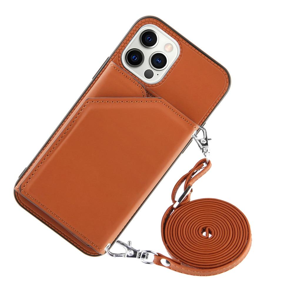 Everest Leather Wallet iPhone Case for Series 14 Brown