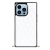 Fere Luxury Leather iPhone Case with Crossbody Lanyard White