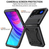 Galea Silicone Case for Samsung Galaxy Z Flip with Shockproof Thin Metal Bumper