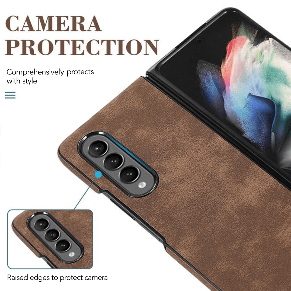 Laeta Slim Fit Leather Galaxy Z Fold 3 Case