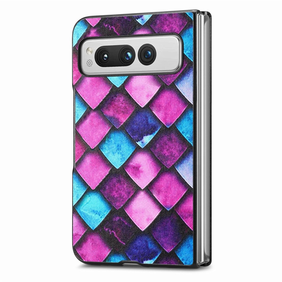 Lene Multi-Coloured Painted Leather Case for Google Pixel Fold Pattern 7 Google Pixel Fold