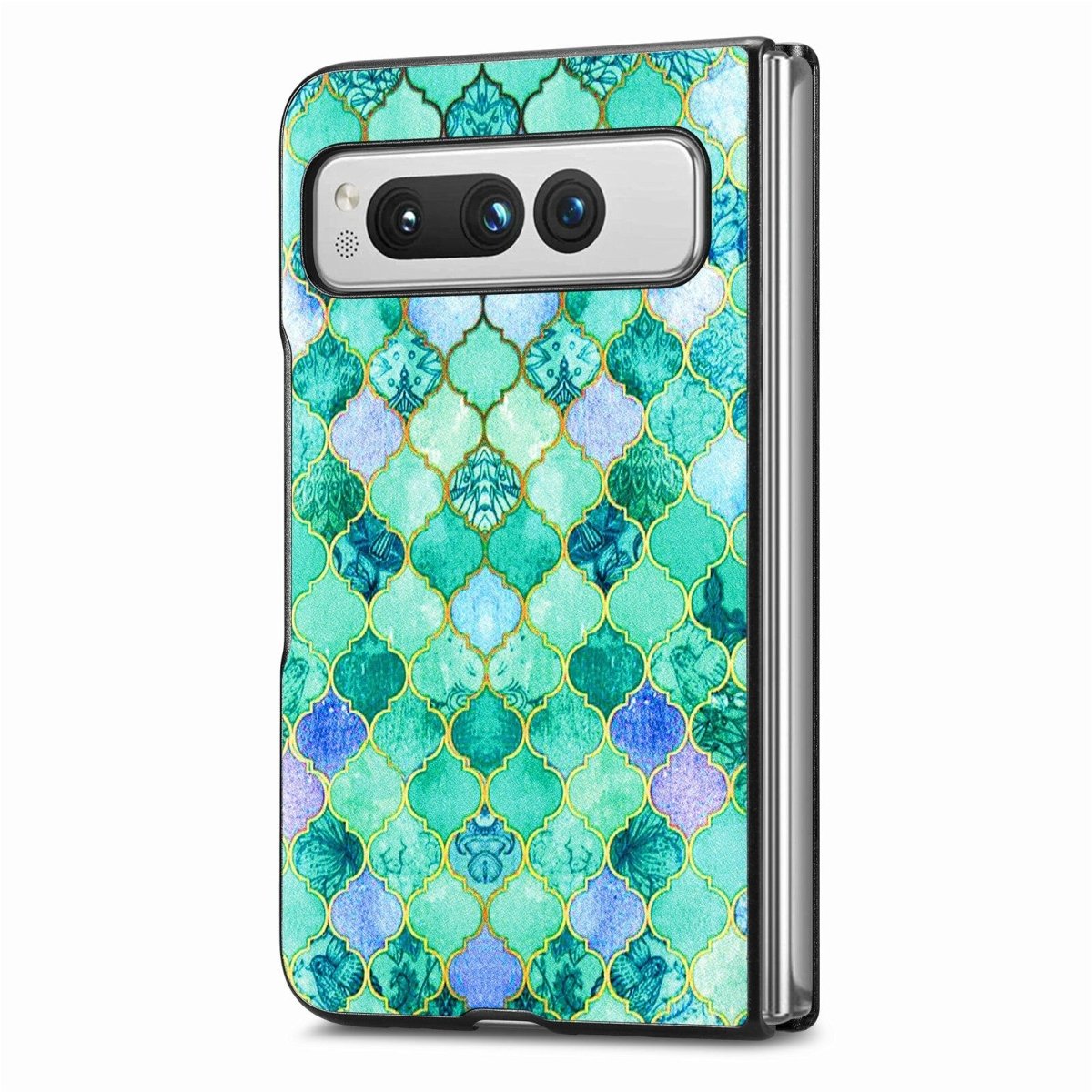 Lene Multi-Coloured Painted Leather Case for Google Pixel Fold Pattern 5 Google Pixel Fold
