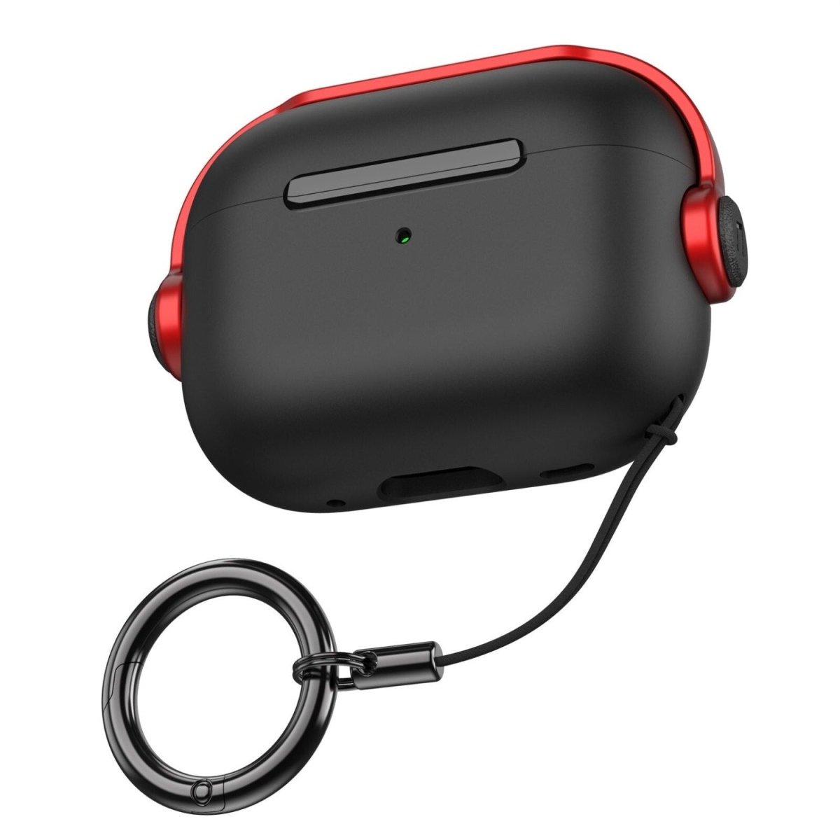 Luere for Shockproof Protective AirPods Case Black Red