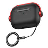 Luere for Shockproof Protective AirPods Case Black Red