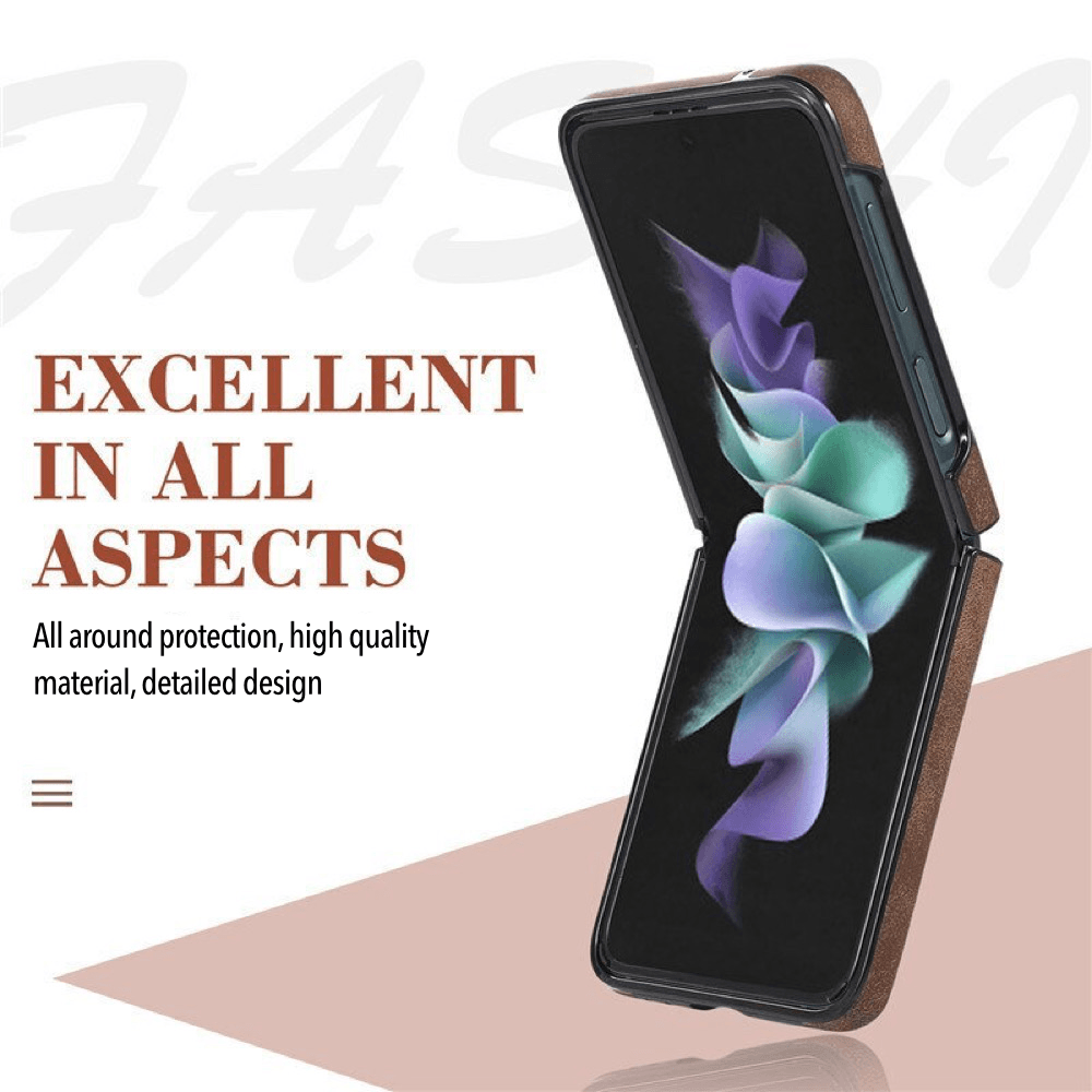 Mellis Slim Fit Leather Galaxy Z Case With Wallet Card Slots