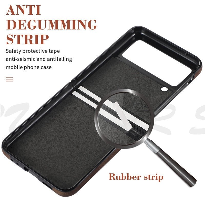 Mellis Slim Fit Leather Galaxy Z Case With Wallet Card Slots