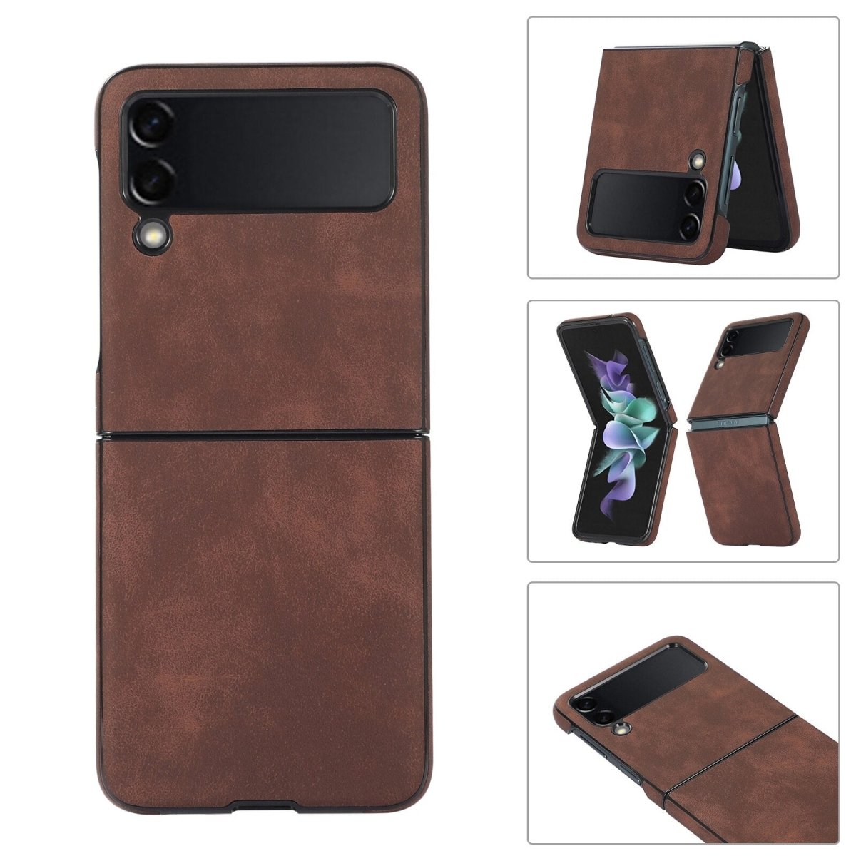 Mellis Slim Fit Leather Galaxy Z Case With Wallet Card Slots