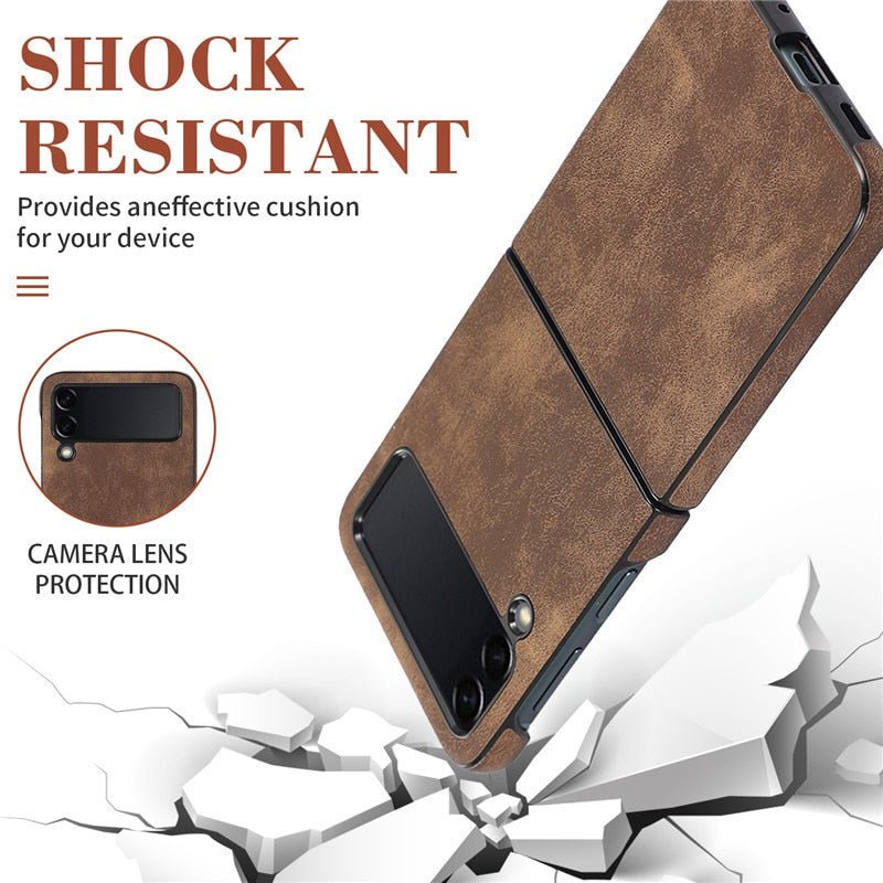 Mellis Slim Fit Leather Galaxy Z Case With Wallet Card Slots