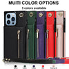Nitida Crossbody Leather Case With Stand For iPhone 15 Series