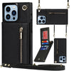 Nitida Crossbody Leather Case With Stand For iPhone 15 Series
