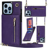 Nitida Crossbody Leather Case With Stand For iPhone 15 Series