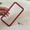 Tempered Glass Replacement For Titan Heavy Duty Metal iPhone Case Red