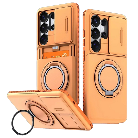 Aevum Shockproof Case With Kickstand For Galaxy S Series Orange