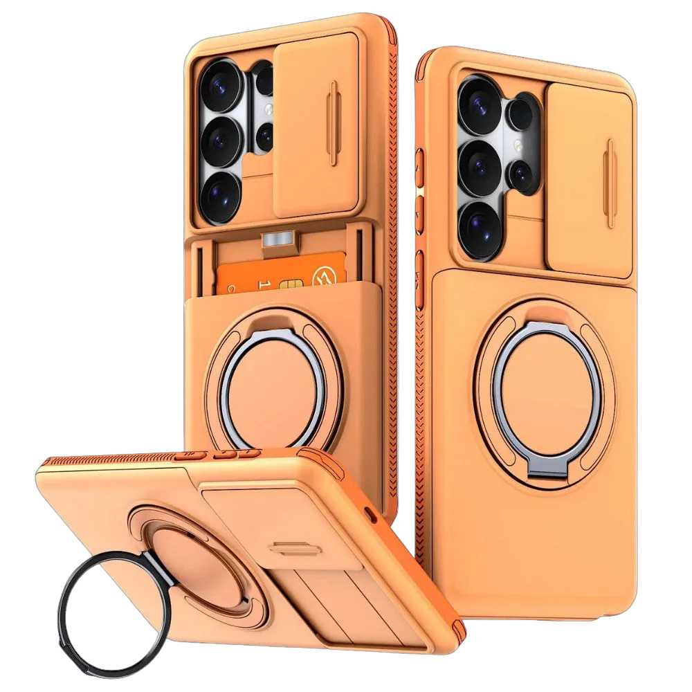 Aevum Shockproof Case With Kickstand For Galaxy S Series Orange