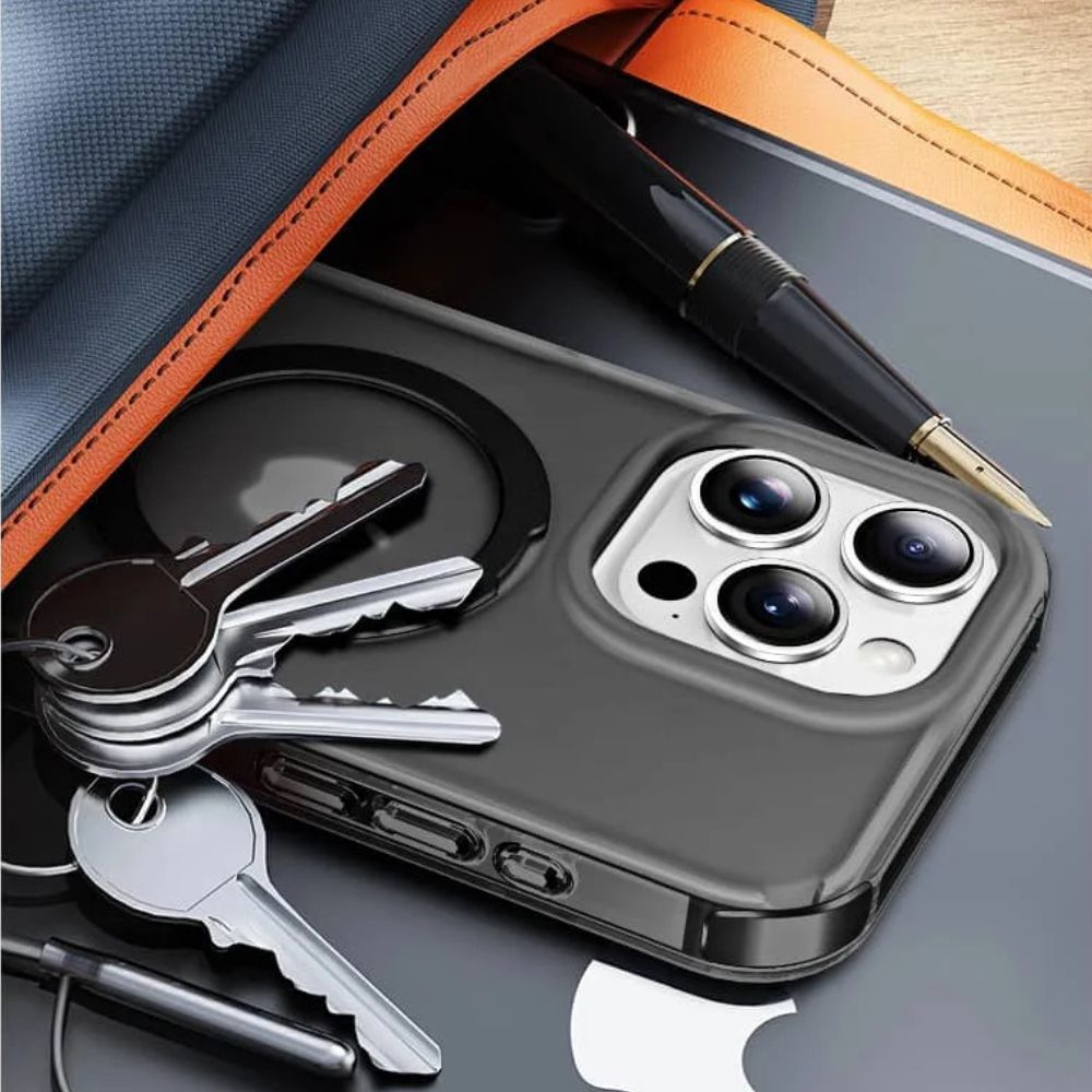 Dives Shockproof Matte iPhone Case With Screen Protector And Ring Holder