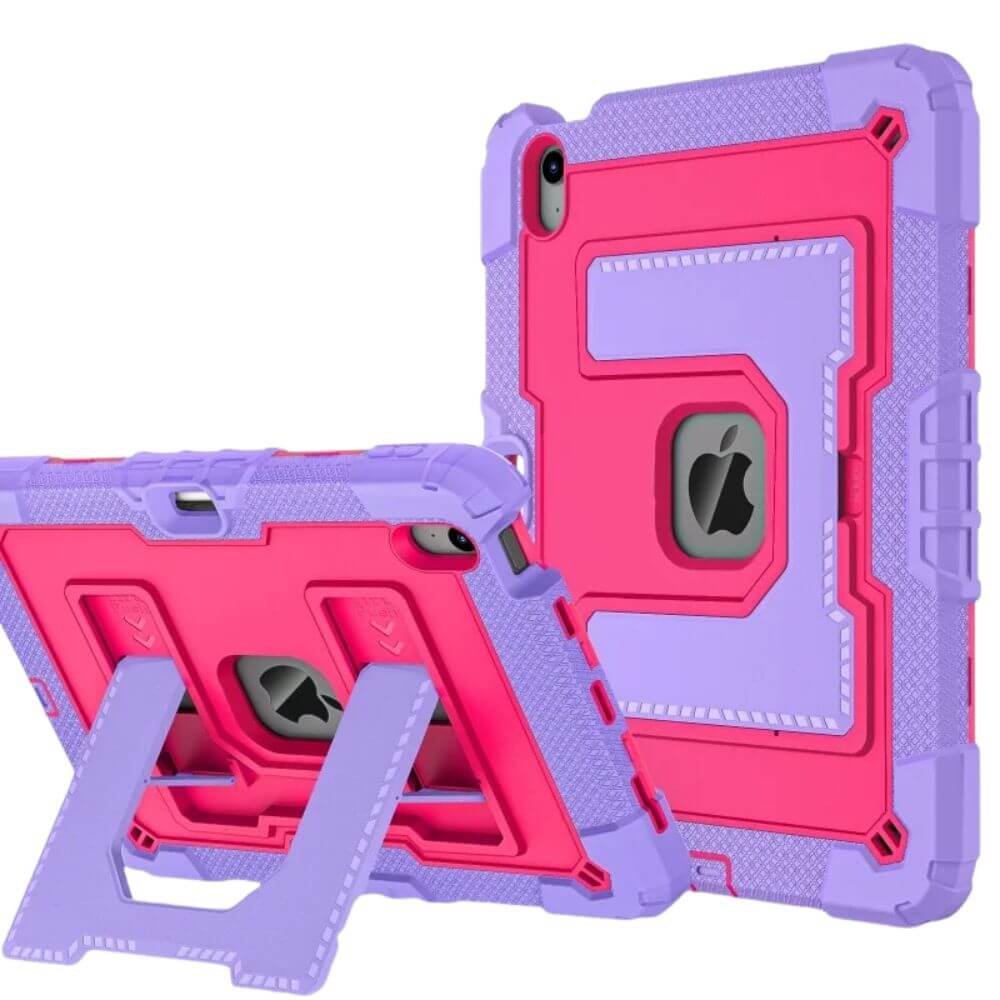 Demitto Heavy Duty iPad Air Case Purple Hot Pink