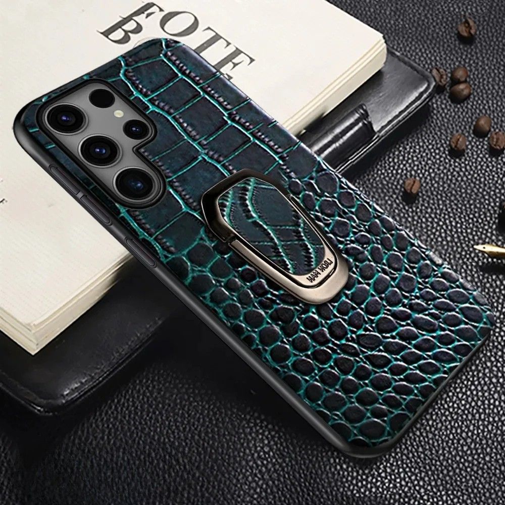 Acidus Leather Galaxy Case With Ring