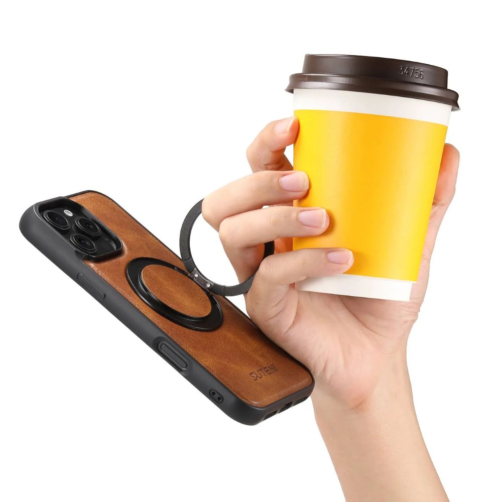 Capio Leather iPhone Case With Built-in Kickstand