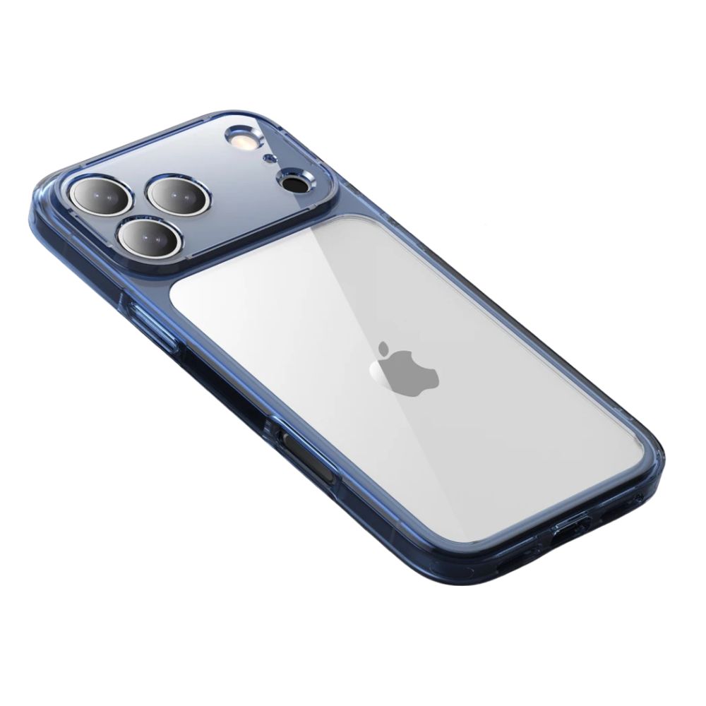 Casus Clear Shockproof iPhone Case Blue