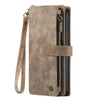 Saevio Magnetic Leather iPhone Case Brown
