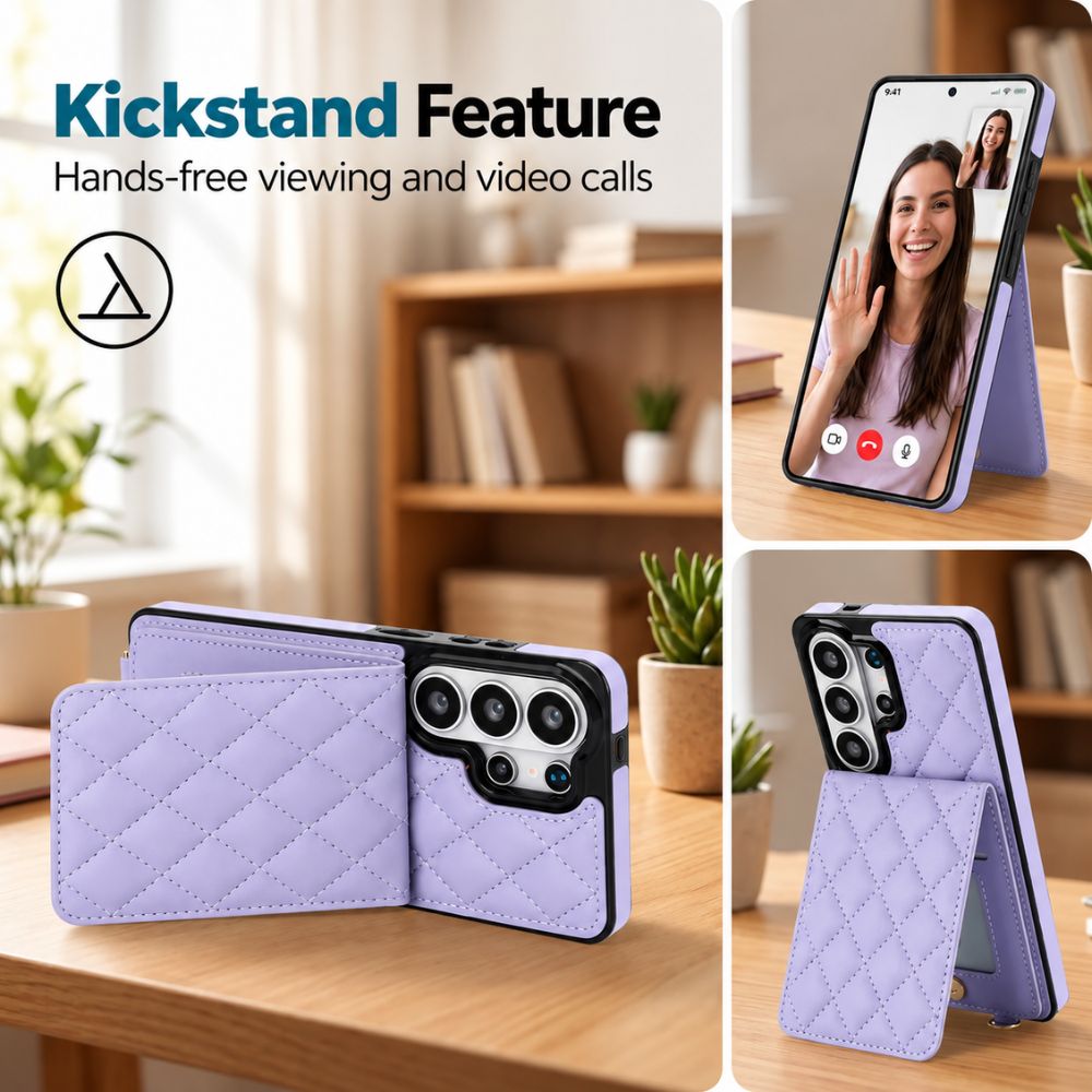 Claudo Leather Wallet Case for Galaxy S Series With Card Holder