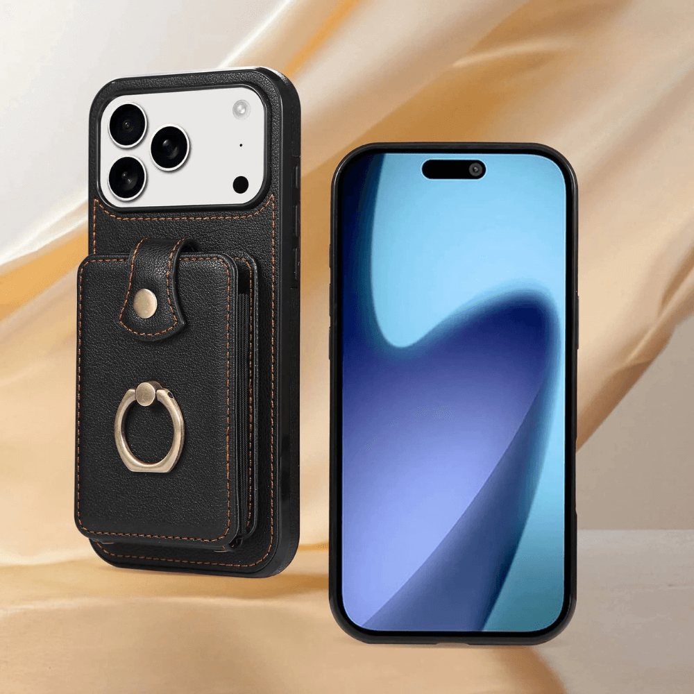 Sanus RFID Blocking Leather Wallet Case for iPhone Series 15-17