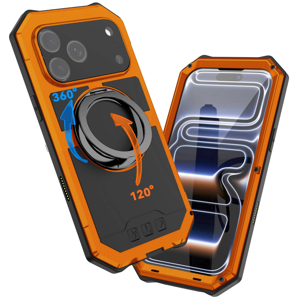 Aegis Magnetic Ring Stand Metal Case For iPhone 17 Pro Max