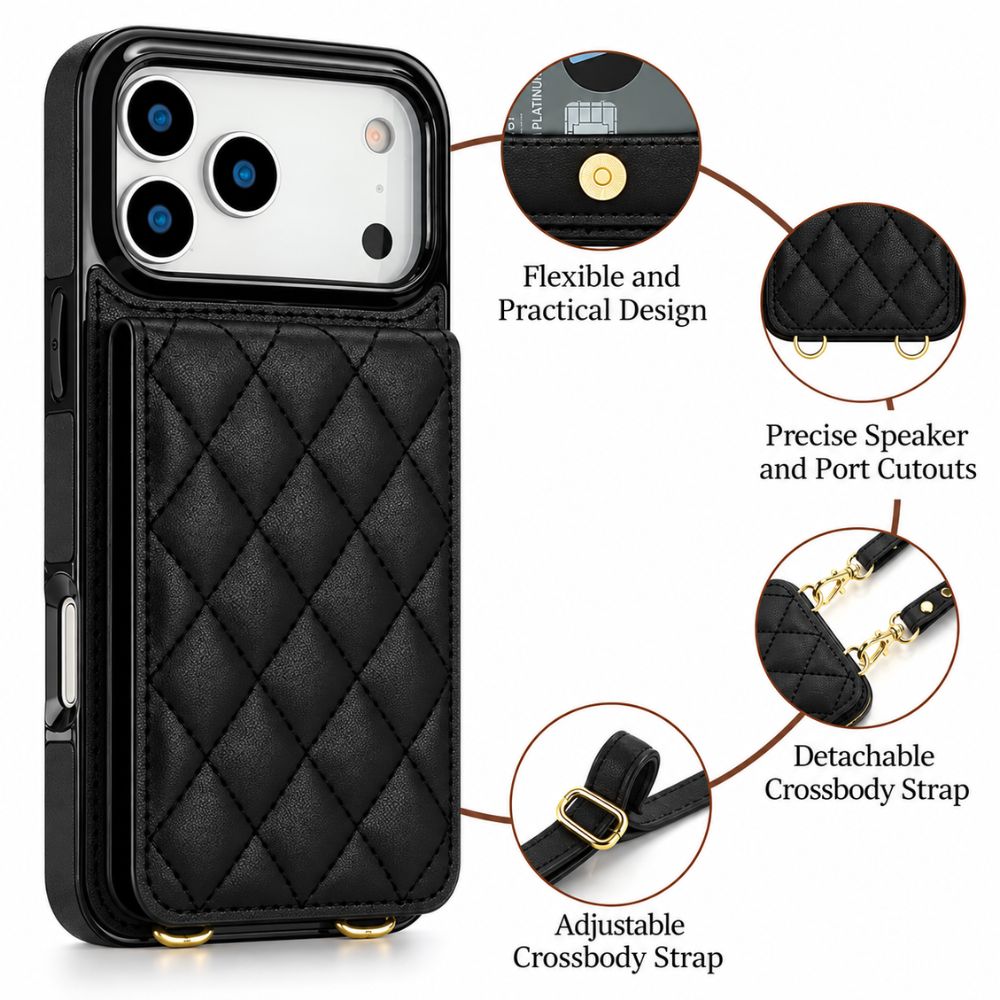 Devoco Leather Wallet iPhone Case With Card Holder