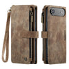 Saevio Magnetic Leather iPhone Case Brown iPhone Air
