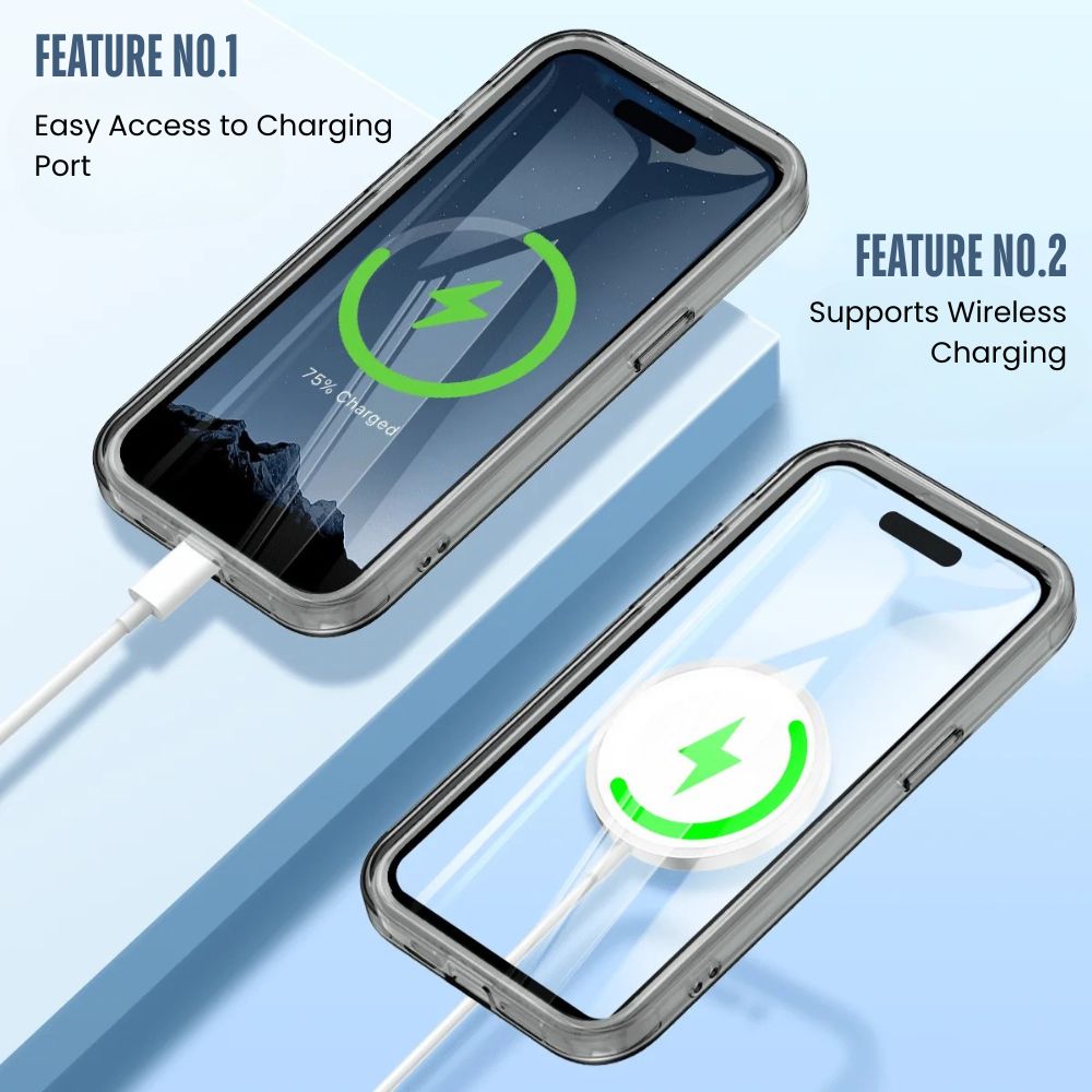 Advoco Shockproof MagSafe iPhone Case With Screen Protector