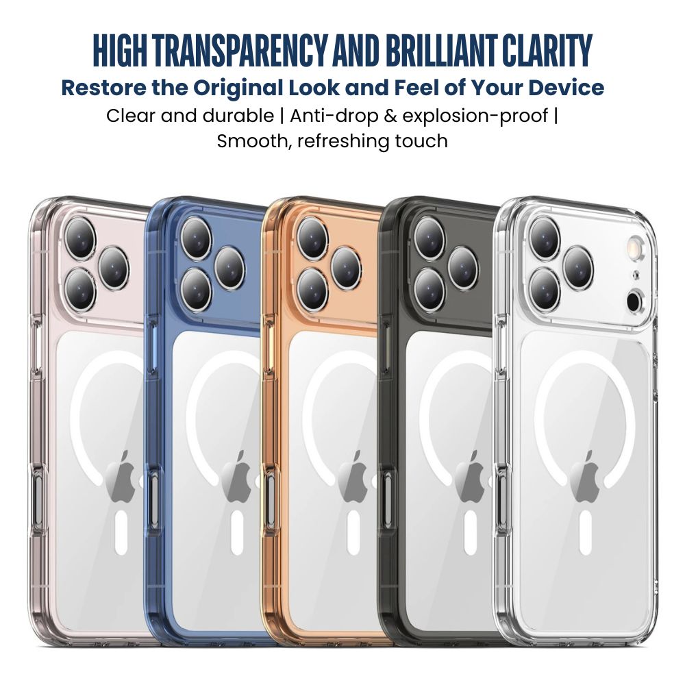 Cavus Clear Shockproof MagSafe iPhone Case