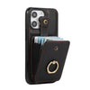 Sanus RFID Blocking Leather Wallet Case for iPhone Series 15-17 Black