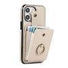 Sanus RFID Blocking Leather Wallet Case for iPhone Series 15-17 Beige