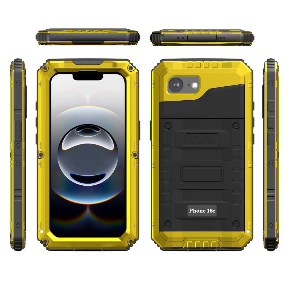Celare Waterproof Armor iPhone Case Yellow