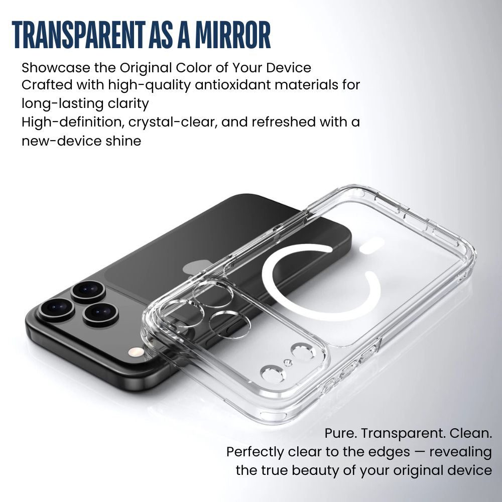 Cavus Clear Shockproof MagSafe iPhone Case
