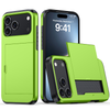 Depereo Military Grade Slide Wallet Case For iPhone With Card Slot Lime